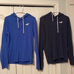 2 Hollister Hooded Shirt Bundle
